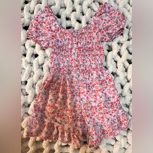 Floral Pink Kids Romper Set